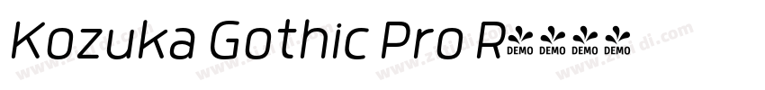Kozuka Gothic Pro R字体转换